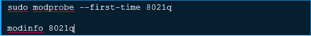 ensure 8021q module is load