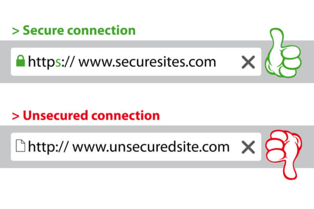 Secured and Unsecured connection
