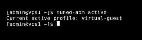 tuned-adm active virtual guest