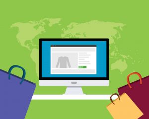 illustration of e-commerce platform for online shopping hosted on wordpress 