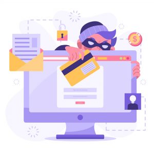 Illustration of an attempt of phishing attacks on online platform