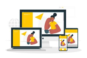 Responsive images displayed on various devices, showcasing seamless adaptability across different screen sizes and resolutions