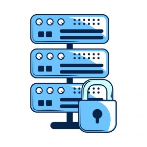 Illustration of VPS tight security to avoid malware threats