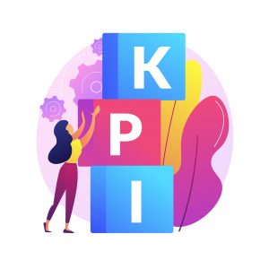 Illustration of business KPI in keeping track of business performance and profits
