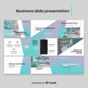 Google slides for business presentation