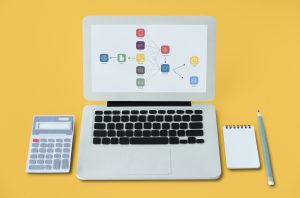 Illustration of business workflow management tools