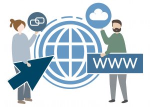 Illustration of web address concept