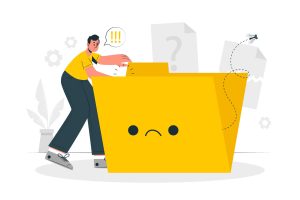 Illustration of missing data in saved files