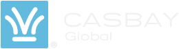 Casbay Global Logo White