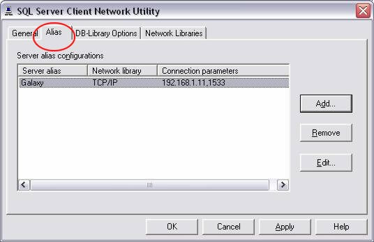 Connect Microsoft SQL 2000 Database with Enterprise Manager