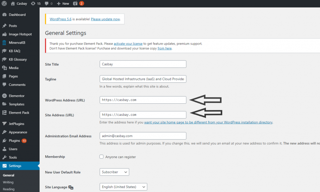HOW TO: Configure WordPress to work with a new domain