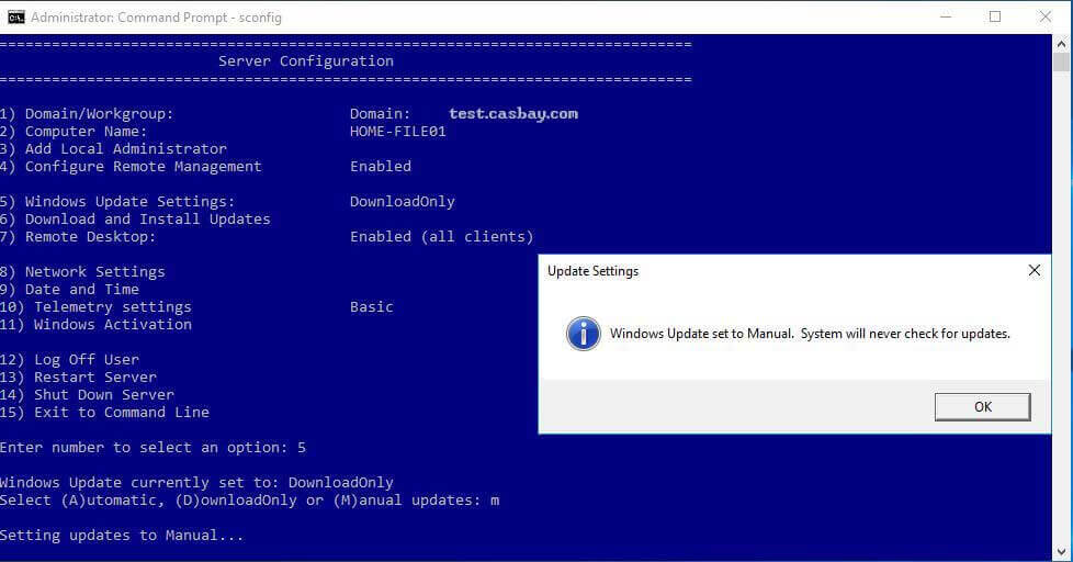 Disable checking updates. Windows Server 2016. Sconfig. Windows 2003 Server перезагрузка. Инструкция update..